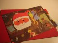 アラングレクリスマスカード　サンタフェイス