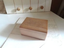 画像1: 木製ミニフタ付ボックス
