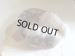 画像1: ゴブラン柄フェイクファーワイドイヤーマフ