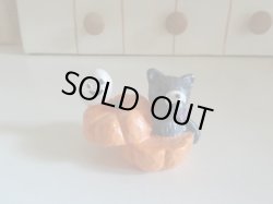 画像1: ミニムムハロウィン　パンプキンマスコット　ネコ