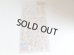 画像1: たけいみき　ふち箔　クリアシール　スワン