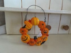 画像1: ハロウィンディナーリースハング