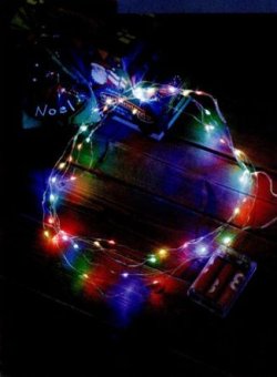 画像1: レスイヴェール　ミニLED50球フロストマルチカラーライト