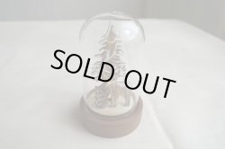 画像1: クリスマス　エルツLEDミニガラスドーム　ウッドトナカイ