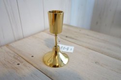 画像1: BRASS　キャンドルホルダー　スタンド　S