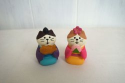 画像1: デコレ　コンコンブル　猫のおひなさま　和菓子