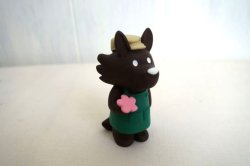画像1: デコレ　オトギッコ　赤ずきんマスコット　おはなやさんオオカミ