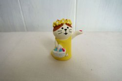 画像1: デコレ　コンコンブル　フラワーシャワー猫