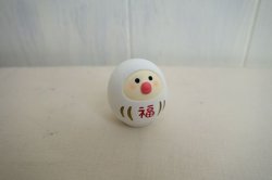画像1: デコレ　コンコンブル　文鳥だるま　白