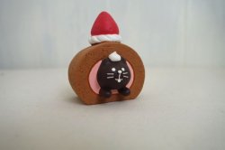 画像1: デコレ　コンコンブル　ロールケーキつっこみ猫　ココア