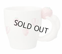 画像1: デコレ　苺うさぎマグ　PK