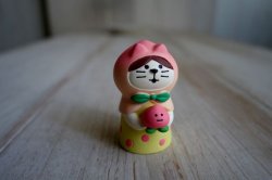 画像1: デコレ　コンコンブル　ねこずきん　桃