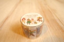 画像1: 箔押しクリアテープ　30mm　ホッコリライフ　フユフク
