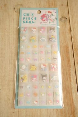 画像1: カットピースシール　サンリオキャラクターズ　むにゃっと
