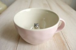 画像1: フィギュリン マグカップ　キャット