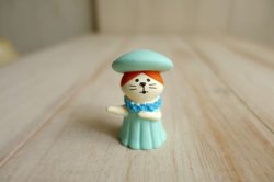 画像1: デコレ　コンコンブル　くらげダンス猫　ブルー