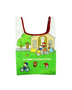画像1: ハローキティ復刻版デザインミニエコバッグ　09