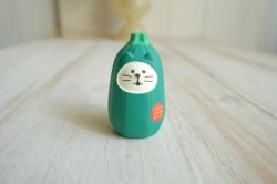 画像1: デコレ　コンコンブル　おやさい猫だるま　ズッキーニ