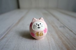 画像1: デコレ　コンコンブル　桜咲く猫だるま