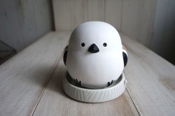 画像1: デコレ　潤いマスコット　シマエナガ