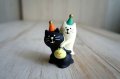 デコレ　コンコンブル　おばけにゃんこ　黒猫におんぶ