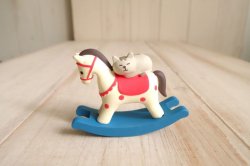 画像1: デコレ コンコンブル　木馬ですやすや子猫　IV