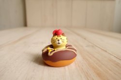 画像1: デコレ　コンコンブル　ひょっこりにゃんドーナツ　チョコ
