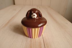 画像1: デコレ　maisonterrier　カップケーキ小物入れ　ビターチョコ