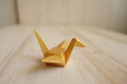 画像1: デコレ　コンコンブル　折り鶴台座　金