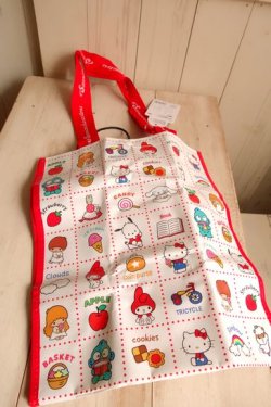画像1: ポリエチレンエコバッグ　サンリオキャラクターズ