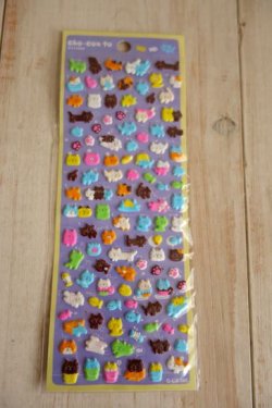 画像1: クーリア　ちょこんとステッカー　にゃんこ