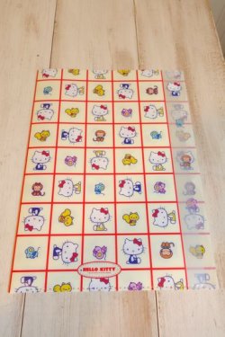 画像1: ダイカットクリアファイル　レトロSC４　ハローキティ