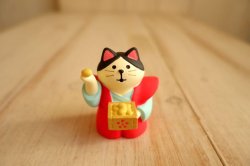 画像1: デコレ　コンコンブル　かみしもで豆まき猫　赤