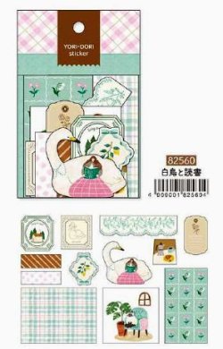 画像1: YORI－DORIステッカー　白鳥と読書