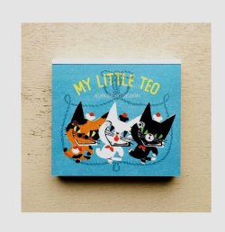 画像1: ブロックメモ　黒ねこ意匠　MY LITTLE TEO