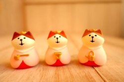 画像1: デコレ　コンコンブル　なごやか三にゃん官女