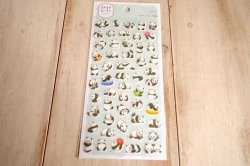 画像1: マメマメアニマルステッカー　パンダ