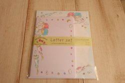 画像1: トコロムギ×サンリオキャラクターズ　レターセット　キキ&ララと夜空の流れ星にゃんこ