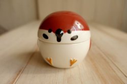 画像1: デコレ　ニホンノコトリ　ことり小物入れ　スズメ