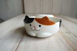 画像1: デコレ　猫のお玉ホルダー　みけ