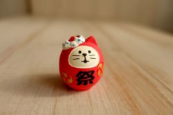 画像1: デコレ　コンコンブル　お祭り猫だるま