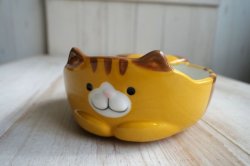 画像1: デコレ　猫のお玉ホルダー　とら