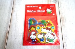 画像1: フレークシール　ハローキティ　レッド