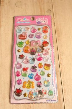画像1: ほっぺちゃん　プチドロップステッカー　SWEET