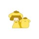 mizutama×sanrio　ピンバッジ　ポムポムプリン