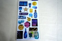 画像1: シアーフォトモチーフシール　ナイトビュー