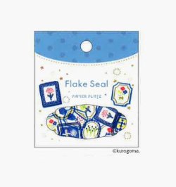 画像1: パピアプラッツ　kurogomaフレークシール　絵画