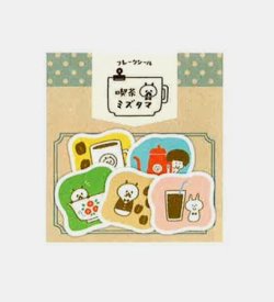 画像1: パピアプラッツ　mizutamaフレークシール　カフェ