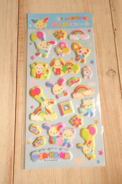 画像1: ウサハナ　プクプクシール