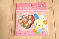 画像1: ウサハナ　クリスタルシール　ピンク